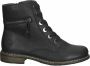 Rieker Hoge veterschoenen veterschoen blokhak met decoratieve rits aan de buitenkant - Thumbnail 2