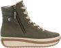 Rieker EVOLUTION Hoge veterschoenen plateaulaarsjes high top sneakers with two zippers - Thumbnail 1