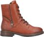 Rieker Veterlaarsjes veterschoenen blokhak met schachtprint en binnenrits - Thumbnail 3
