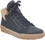 Rieker N0709-15 dames veterboots sportief blauw - Thumbnail 3