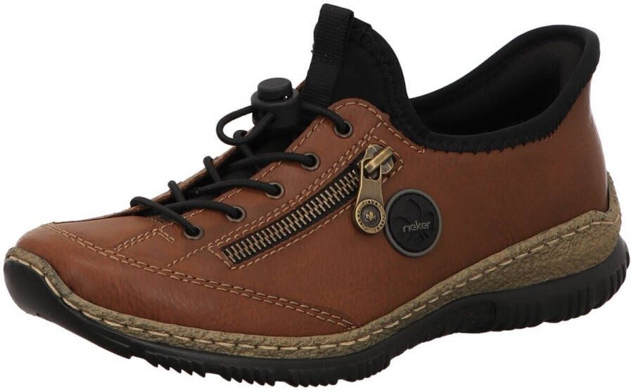 Rieker Slip-on sneakers Ready2GO instapschoen vrijetijdsschoen lage schoen met memosoft-uitrusting