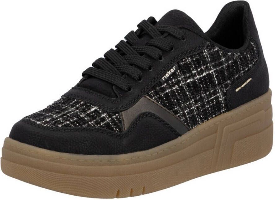 Rieker Plateausneakers Basket-Sneaker Veterschoen Lage Schoen met zachte Schachtrand