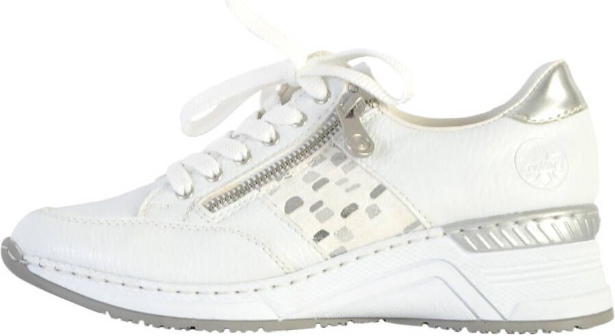 Rieker Sneakers met sleehak veterschoen lage schoen sneaker met losse inlegzool smalle vorm - Foto 5