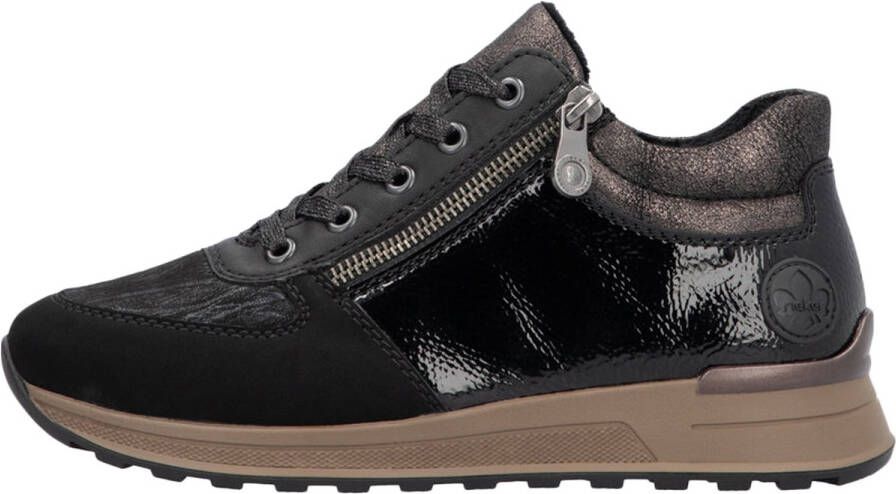 Rieker Sneakers vrijetijdsschoen lage schoen veterschoen met zijrits - Foto 5