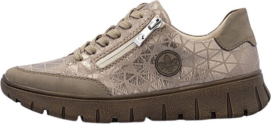 Rieker Plateausneakers Veterschoen lage schoen vrijetijdsschoen in comfortwijdte G (= wijd)