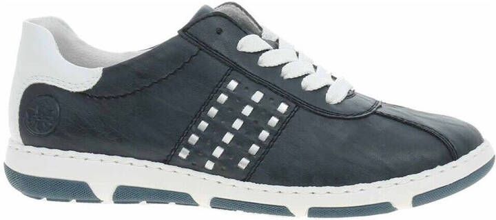 Rieker Sneakers lage schoen vrijetijdsschoen veterschoen met gevoerde schacht - Foto 2