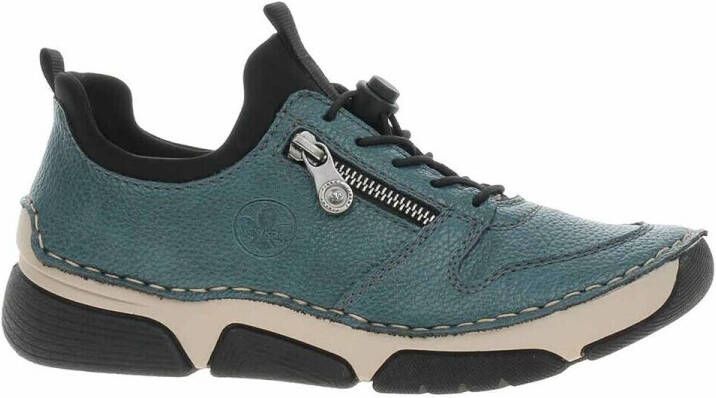 Rieker Slip-on sneakers Instapschoen lage schoen vrijetijdssneaker elastische band snelsluiting