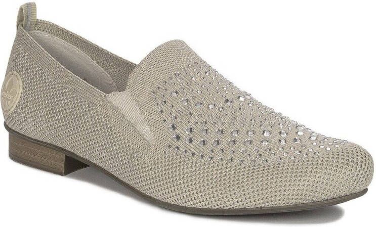 Rieker Instappers Loafer zakelijke schoen versierd met strass-steentjes - Foto 2