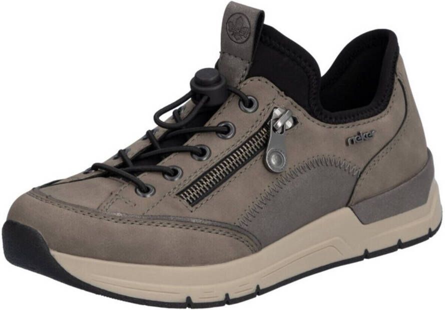 Rieker Slip-on sneakers instapschoen vrijetijdsschoen lage schoen met snelle sluiting
