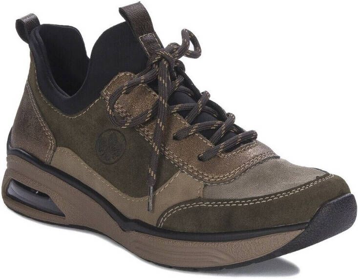 Rieker Slip-on sneakers instapschoen lage schoen vrijetijdsschoen met praktische trekbanden