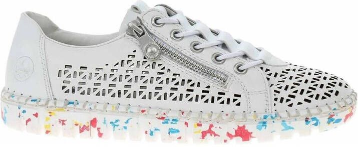 Rieker Slip-on sneakers lage schoen vrijetijdsschoen instapschoen met elastiek - Foto 2