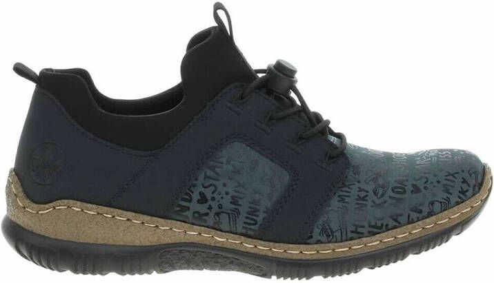 Rieker Slip-on sneakers instapschoen vrijetijdsschoen lage schoen met praktische aanhaallussen