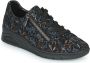 Rieker Sneakers met sleehak met bloemenprint vrijetijdsschoen lage schoen veterschoen - Thumbnail 2
