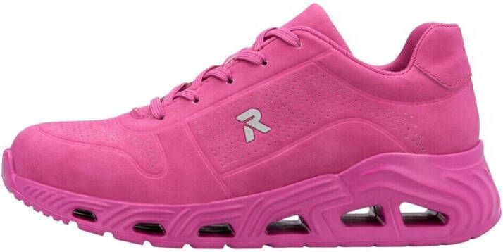 RRieker R-Rieker Sneakers met sleehak Dakota veterschoenen lage schoen vrijetijdsschoen in vegan verwerking