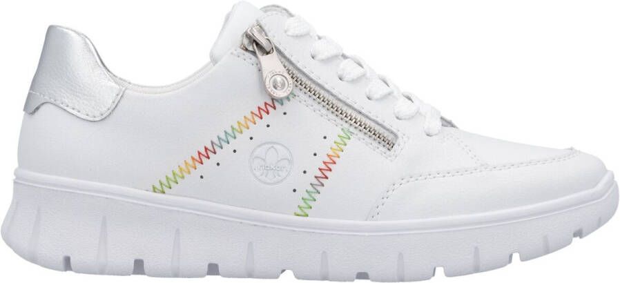 Rieker Sneakers veterschoenen lage schoen vrijetijdssneaker zijrits