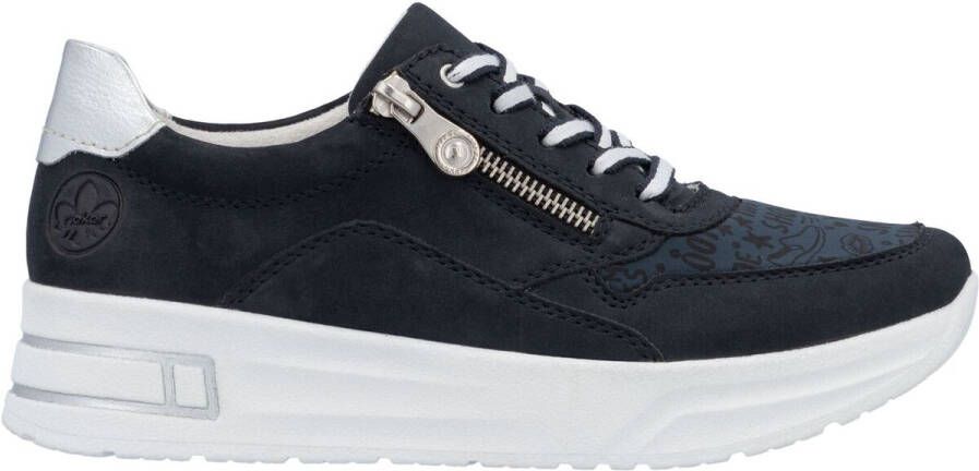 Rieker Plateausneakers veterschoenen lage schoen vrijetijdsschoen met zachte inlegzool