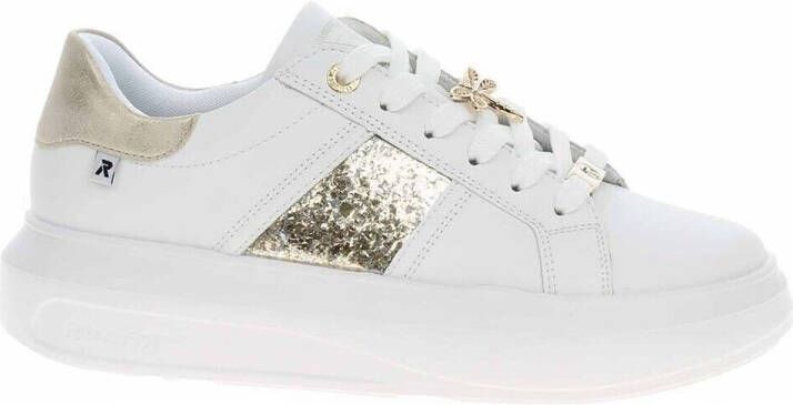 RRieker R-Rieker Plateausneakers met stijlvolle metallic-details vrijetijdsschoen lage schoen veterschoen