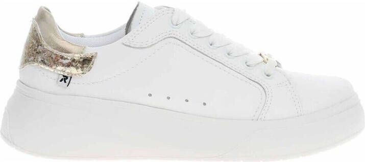 OTTO RIEKER Sport Plateausneakers veterschoen lage schoen vrijetijdsschoen metallic-accent op de hiel