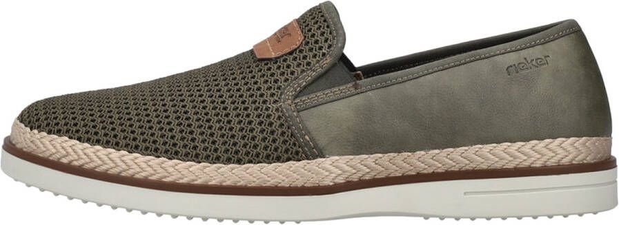 Rieker Instappers espadrilles zomerschoen instapschoen met gepolsterde binnenzool