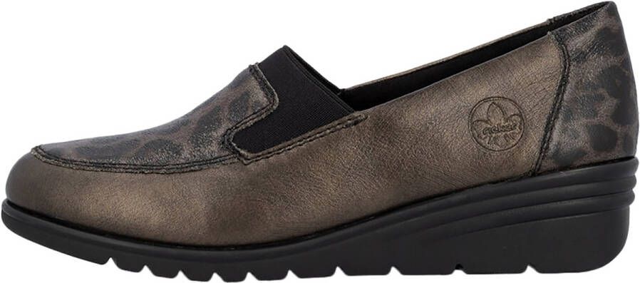 Rieker L5351-90 dames instappers gekleed metallic - Foto 3