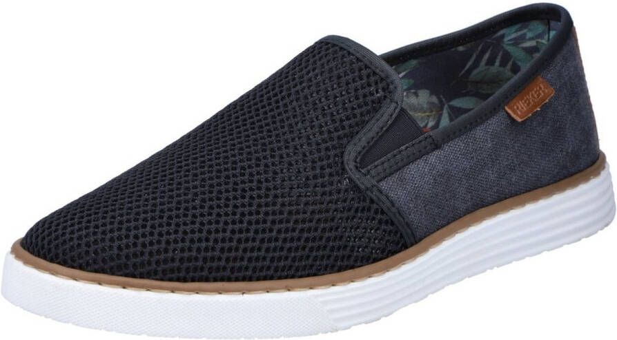 Rieker Slip-on sneakers Casual slipper vrijetijdsschoen met gedessineerd binnenfutter - Foto 3