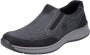 Rieker heren lage schoenen zakelijke schoenen leren schoenen 14362-00 grijs extra breed - Thumbnail 2