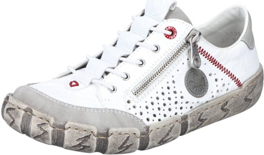 Rieker Slip-on sneakers met zool in used-look vrijetijdsschoen lage schoen instapschoen