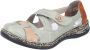 Rieker Klittenbandschoenen Gespschoen slipper zomerschoen met cut-outs - Thumbnail 1