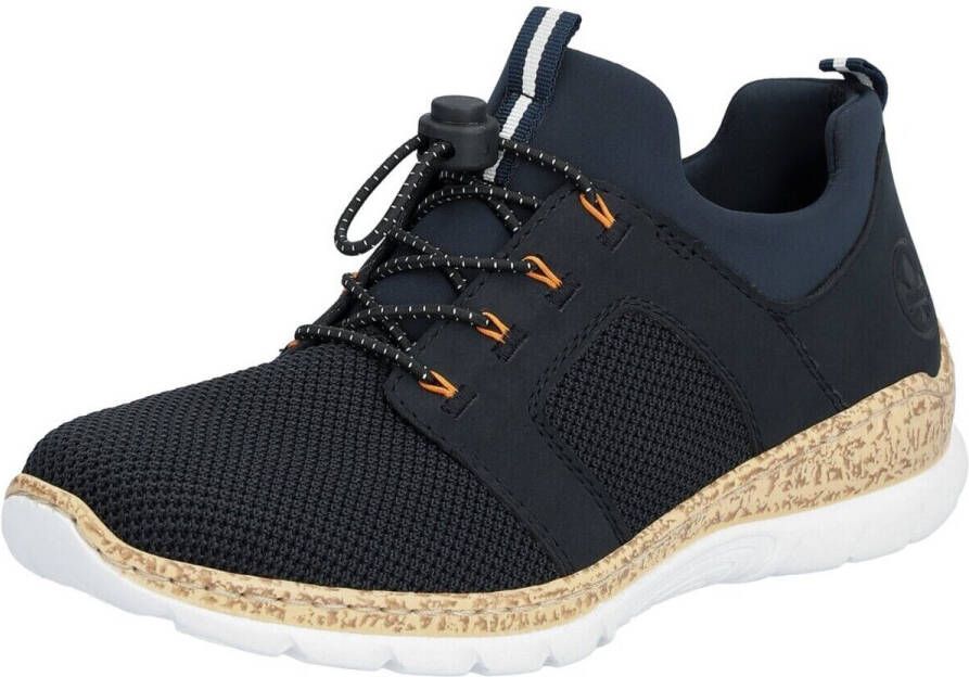 Rieker Slip-on sneakers instapschoen lage schoen slipper vrijetijdsschoen met elastische instap - Foto 2