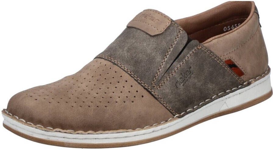 Rieker Instappers lage schoen vrijetijdsschoen zomerschoen met perforatie