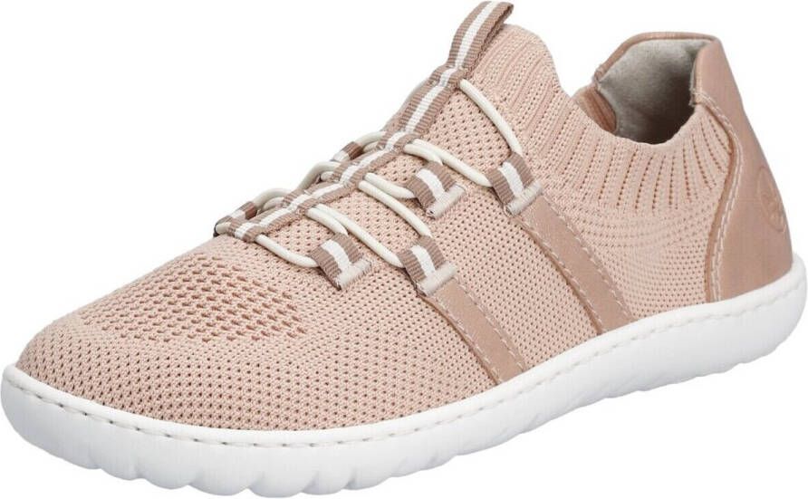 Rieker Slip-on sneakers Barefootschoenen slipper vrijetijdsschoen lage schoen met elastische brei-schaft