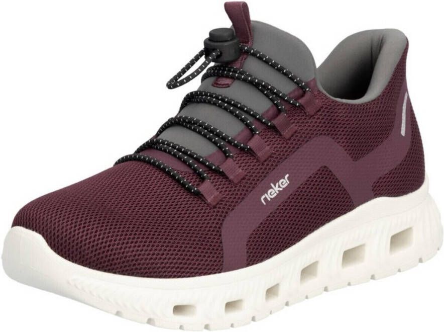 Rieker Slip-on sneakers vrijetijdsschoen slipper lage schoen met memosoft-uitrusting