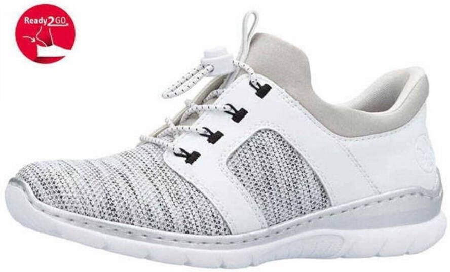 Rieker Plateausneakers veterschoenen lage schoen vrijetijdsschoen met zijrits