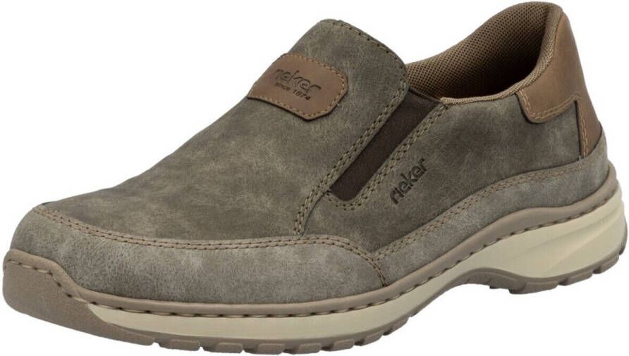 Rieker Instappers slip-on sneaker vrijetijdsschoen lage schoen met elastische band
