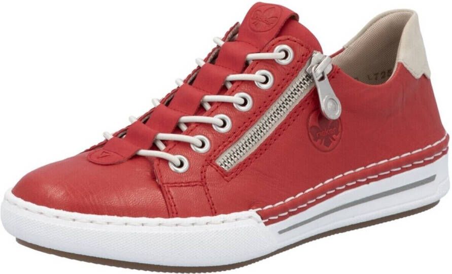 Rieker Slip-on sneakers slippers instapschoen lage schoen vrijetijdsschoen in smalle vorm