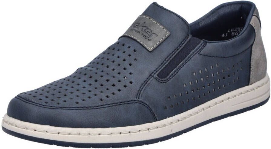 Rieker Instappers slip-on sneaker loafer comfort schoen met elastiek voor goede pasvorm