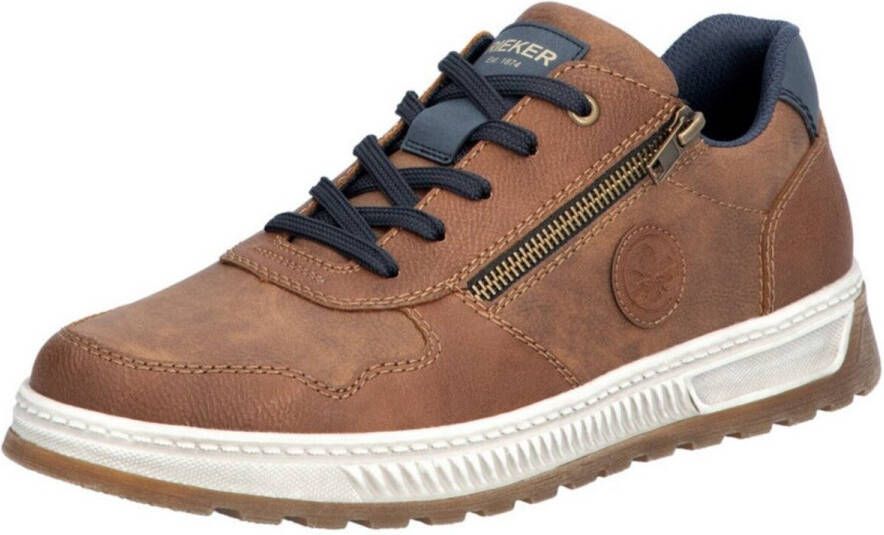 Rieker Sneakers Vrijetijdsschoen halfschoen veterschoen met contrastafwerking - Foto 3