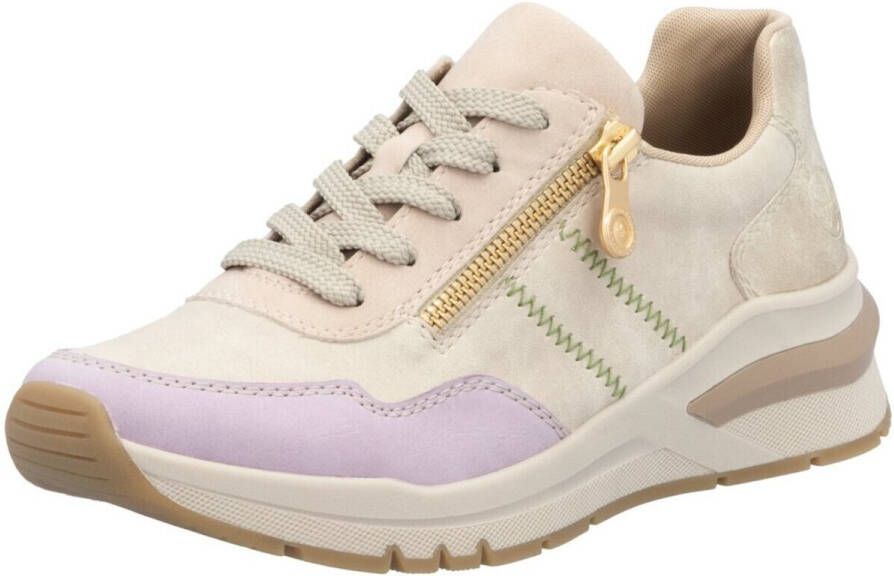 Rieker Sneakers met sleehak vrijetijdsschoen lage schoen veterschoen in comfortabele vorm