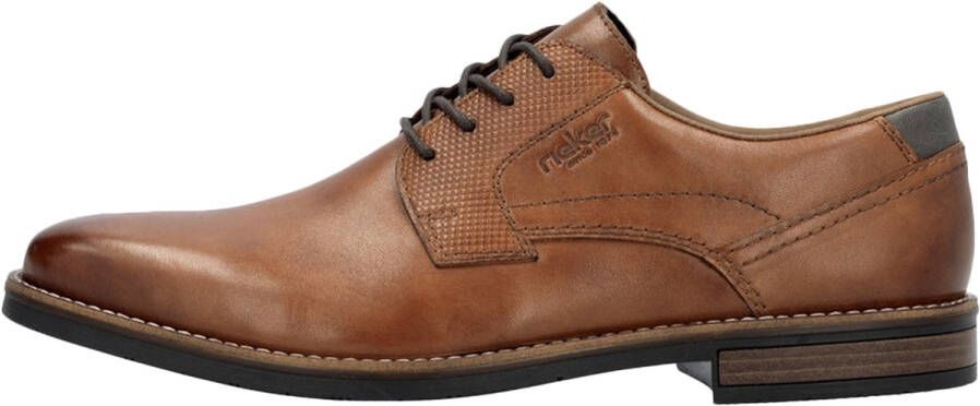 Rieker Veterschoenen zakelijke schoen lage schoen feest schoen met leren dekzool - Foto 6
