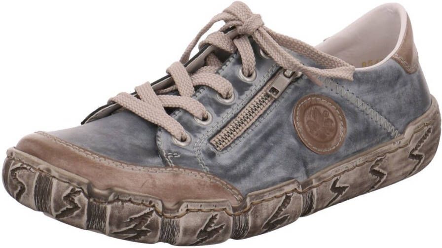 Rieker Sneakers met decoratieve rits vrijetijdsschoen lage schoen veterschoen