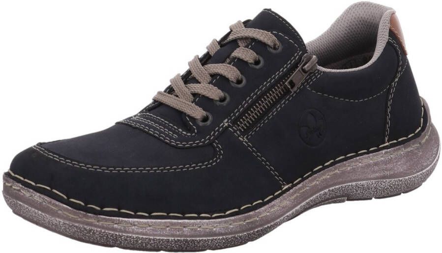 Rieker Veterschoenen met zijrits vrijetijdsschoen lage schoen veterschoen