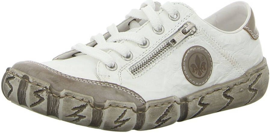 Rieker Sneakers met decoratieve rits vrijetijdsschoen lage schoen veterschoen