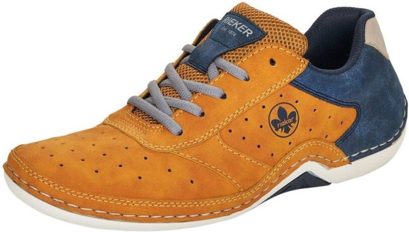 Rieker Sneakers veterschoen lage schoen vrijetijdsschoen met memosoft binnenzool