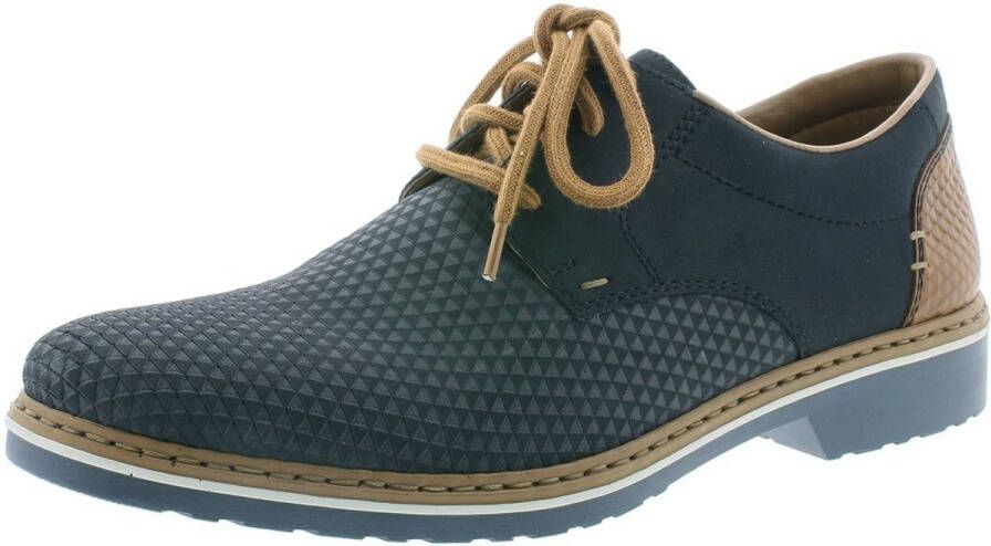 Rieker Veterschoenen met modieuze perforatie vrijetijdsschoen lage schoen veterschoen