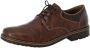 Rieker heren veterschoenen halve schoenen zakelijke schoenen leren schoenen 13200-24 brown - Thumbnail 3