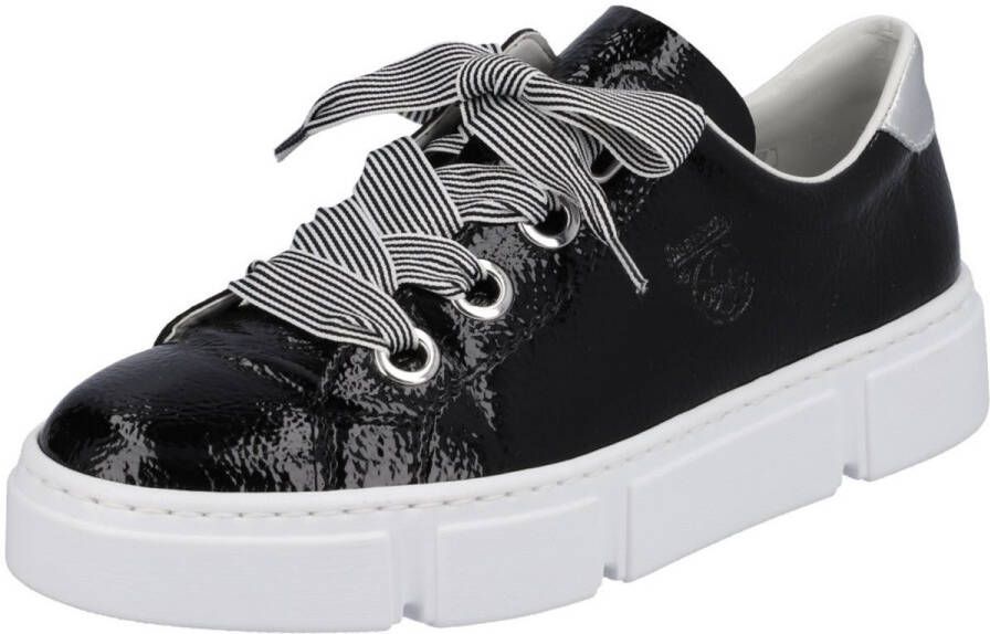 Rieker Sneakers met trendy veters vrijetijdsschoen lage schoen veterschoen
