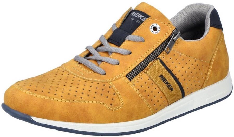 Rieker Sneakers met perforatie vrijetijdsschoen lage schoen veterschoen
