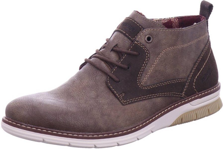 Rieker Hoge veterschoenen met leuke siernaden