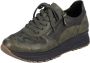 Rieker Donkergroene Leren Sneaker Green Heren - Thumbnail 4