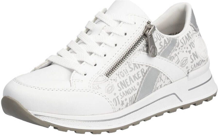 Rieker Sneakers verwijderbare zachte inlegzool vrijetijdsschoen lage schoen veterschoen